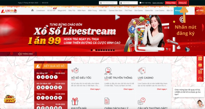 Đăng ký Lixi88 nhanh chóng với vài thao tác đơn giản 1 Truy Cập Lixi88 Bằng Đường Dẫn Chính Thức Để Tránh Bị Chặn